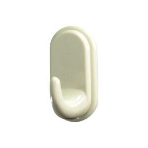Self-adhesive hook QF type 1830, pin, white, plastic, 2pcs Hooks Twentyshop.cz