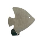 Self-adhesive hook QF type fish, stainless steel, 1pc Children's Twentyshop.cz